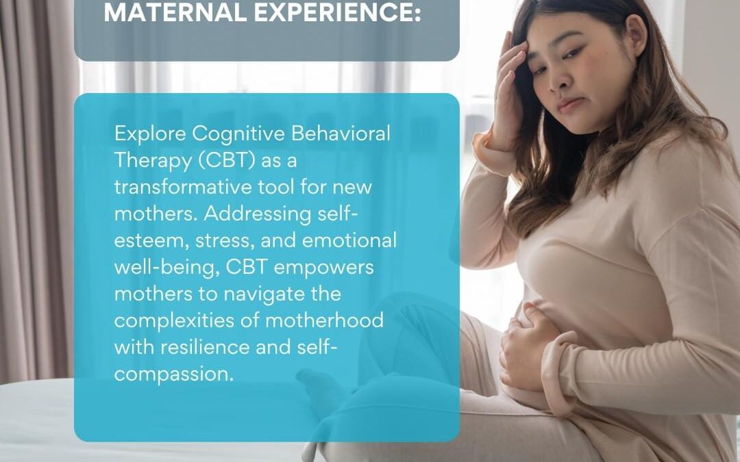 Pregnant mother using CBT to manage her mental health